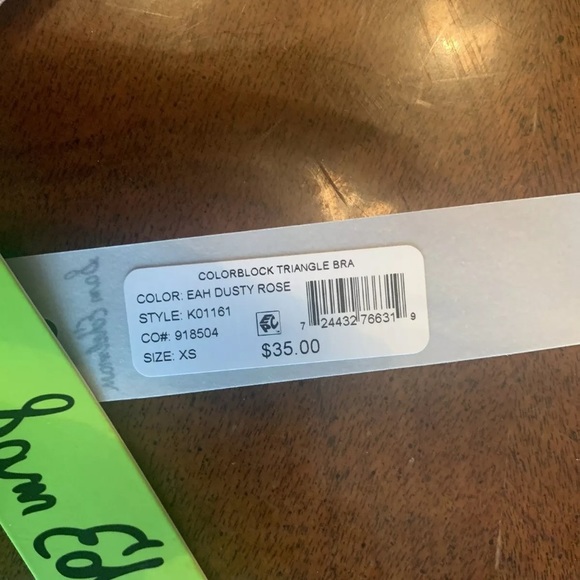 Sam Edelman Colorblock Racerback Sports Bra - Picture 4 of 8